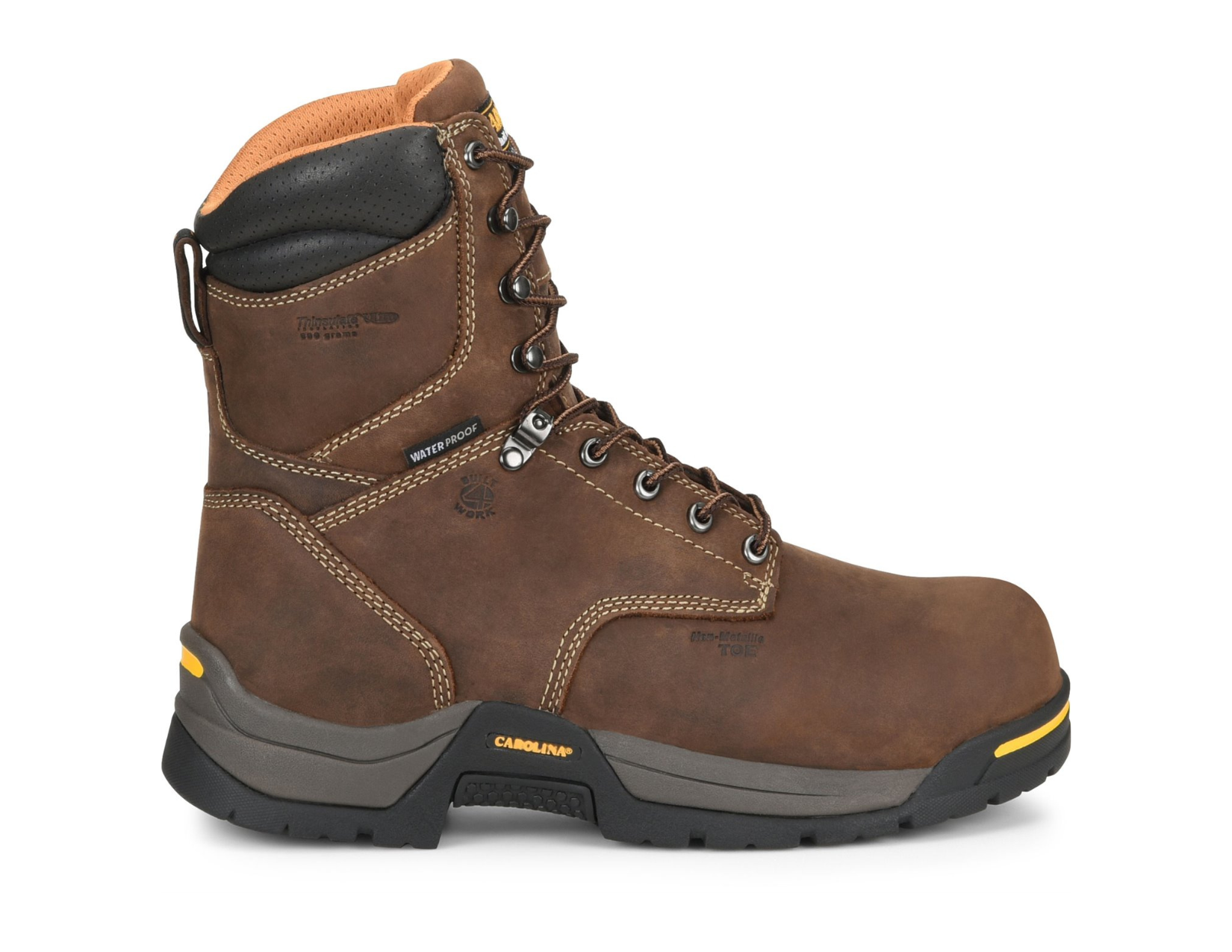 Carolina® Bruno Hi Men's 8” Waterproof 600G Insulated Broad Composite Toe Work Boot